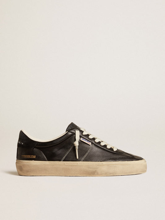 Men’s Soul Star in black bio-based nappa | Golden Goose