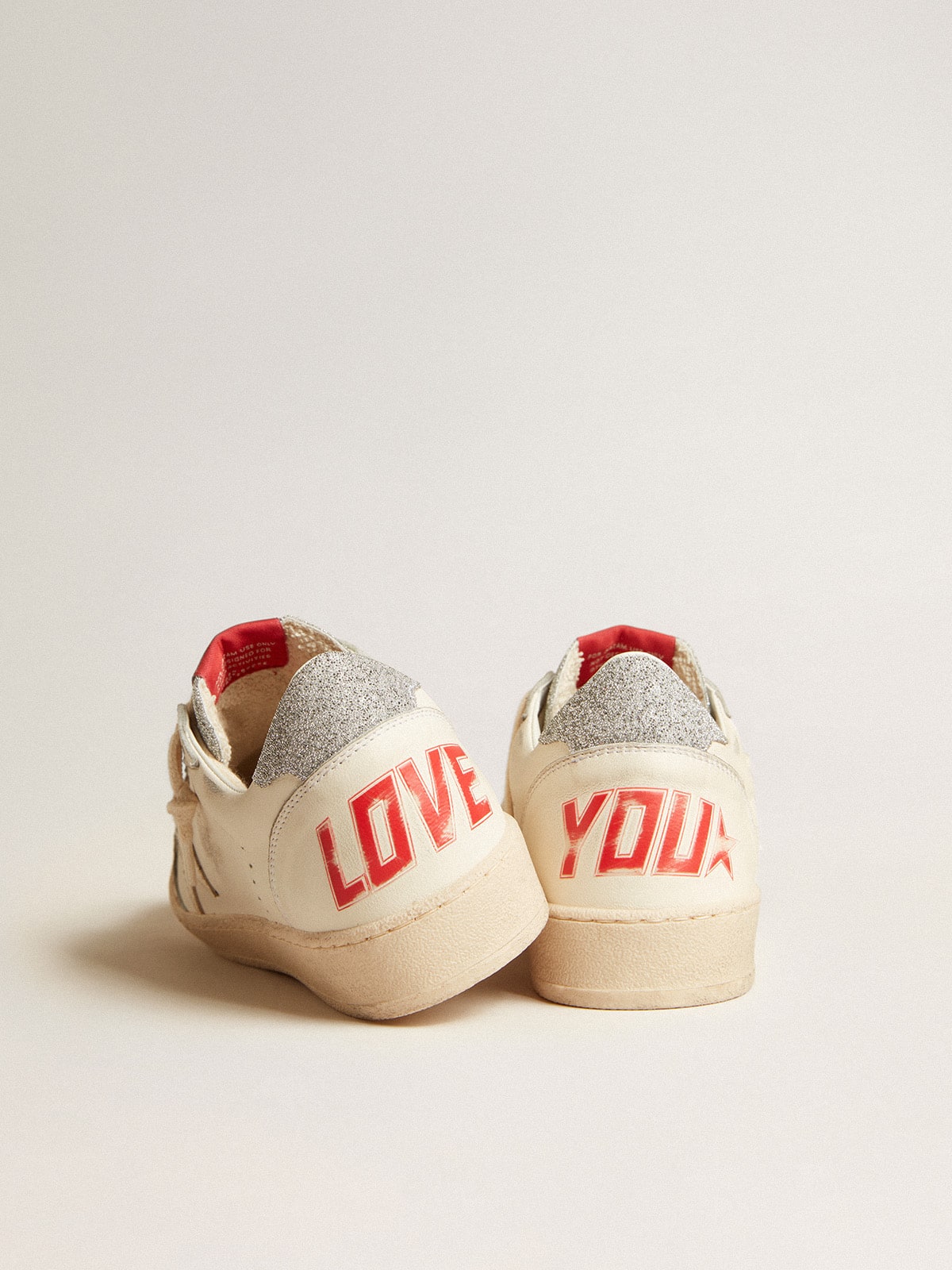 Men’s Ball Star  in nappa with white star and Swarovski crystal heel tab | Golden Goose