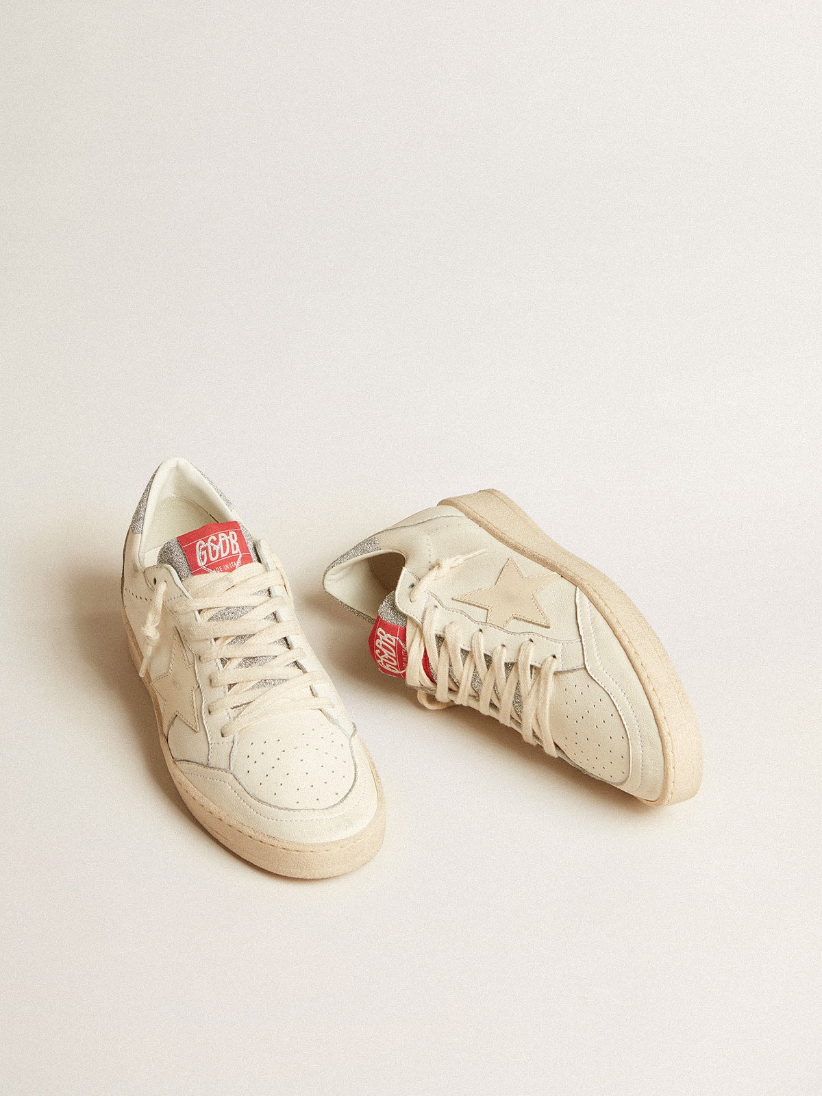 Men’s Ball Star  in nappa with white star and Swarovski crystal heel tab | Golden Goose