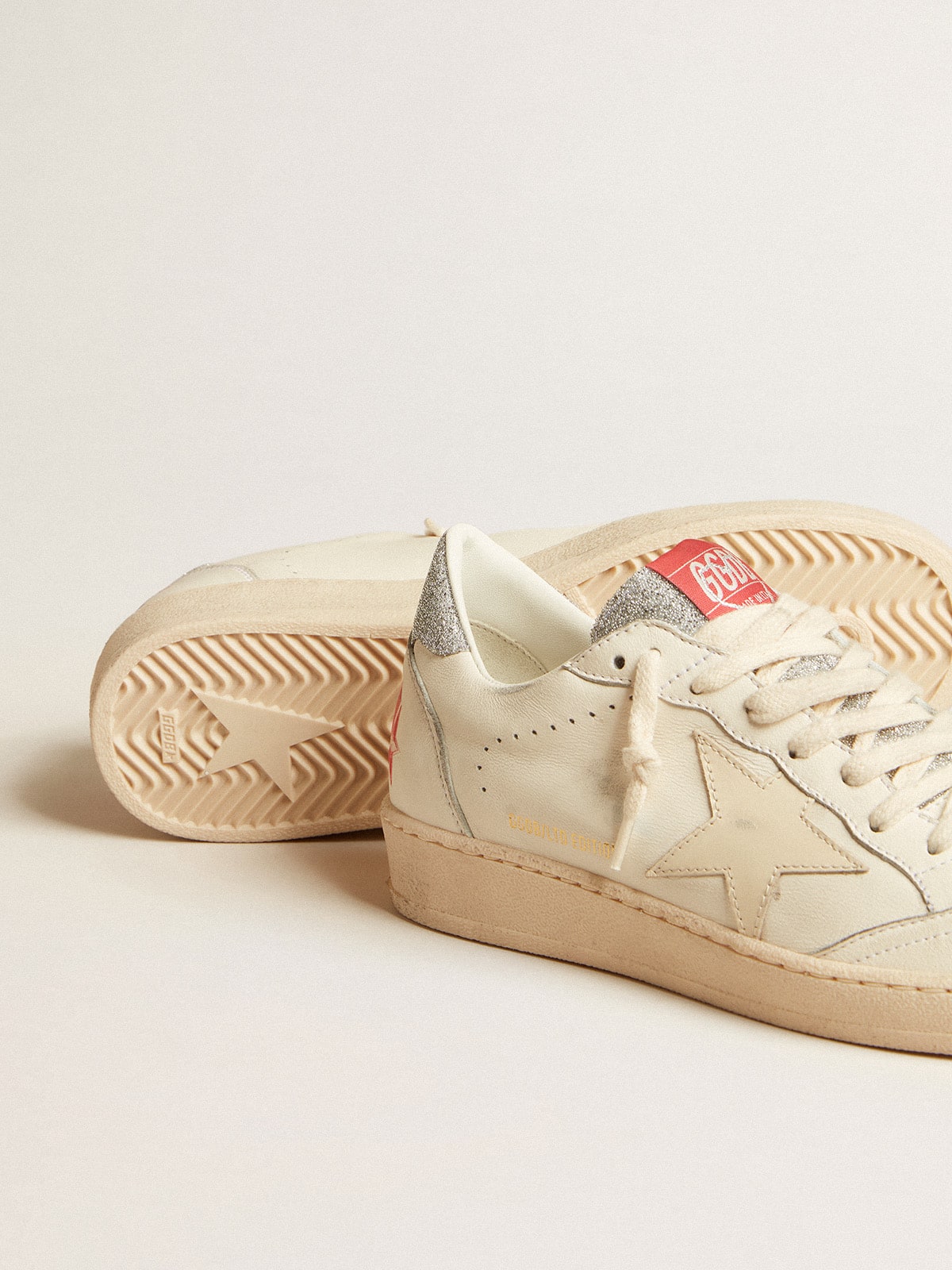Men’s Ball Star  in nappa with white star and Swarovski crystal heel tab | Golden Goose
