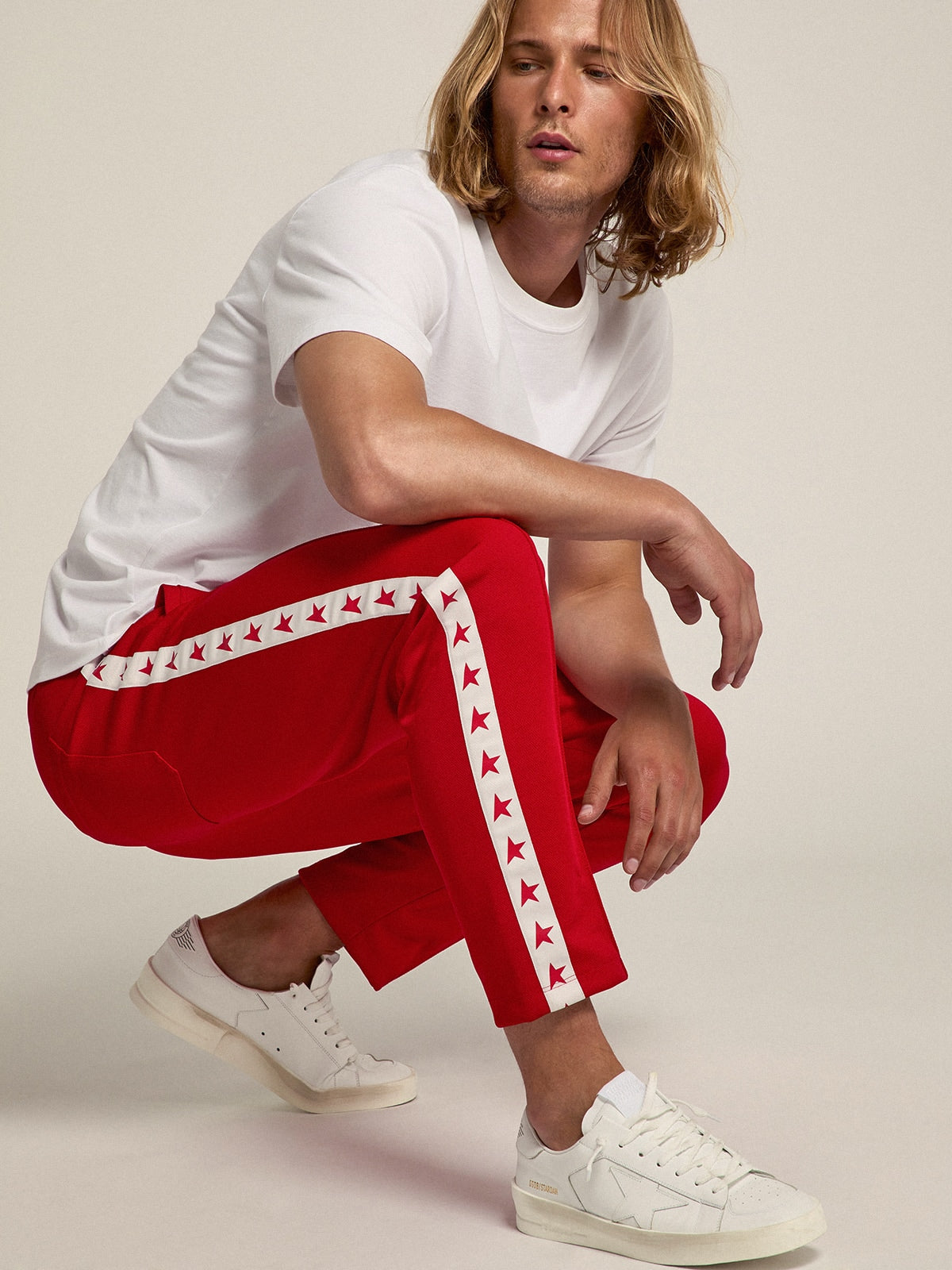 Men's Stardan in white leather | Golden Goose