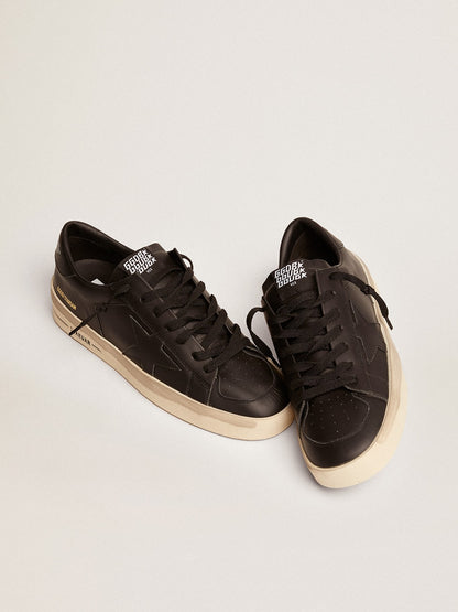 Men's Stardan in total black leather | Golden Goose