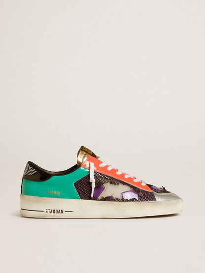 Men's Stardan LAB in patent leather and mesh with rubber star | Golden Goose