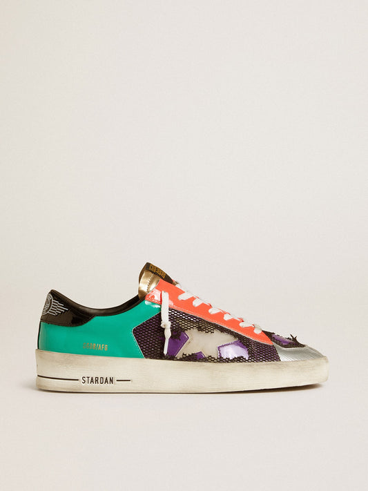 Men's Stardan LAB in patent leather and mesh with rubber star | Golden Goose