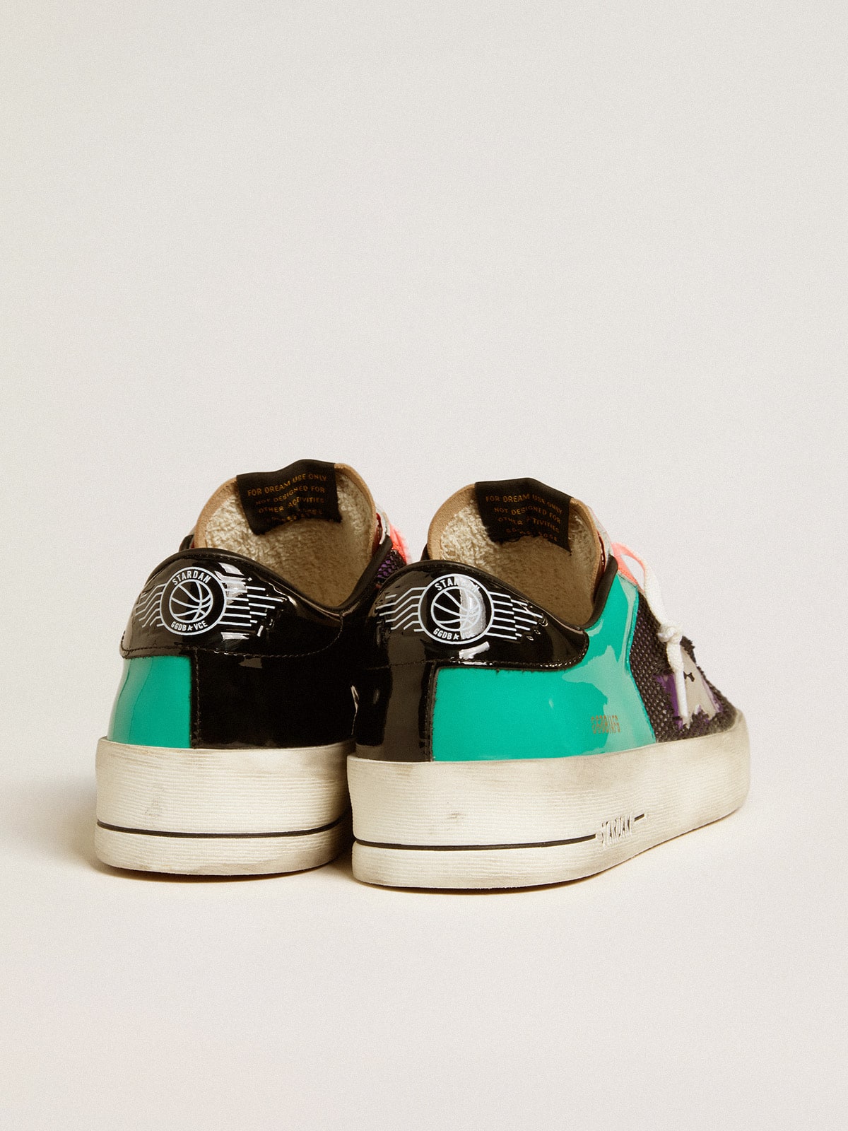 Men's Stardan LAB in patent leather and mesh with rubber star | Golden Goose