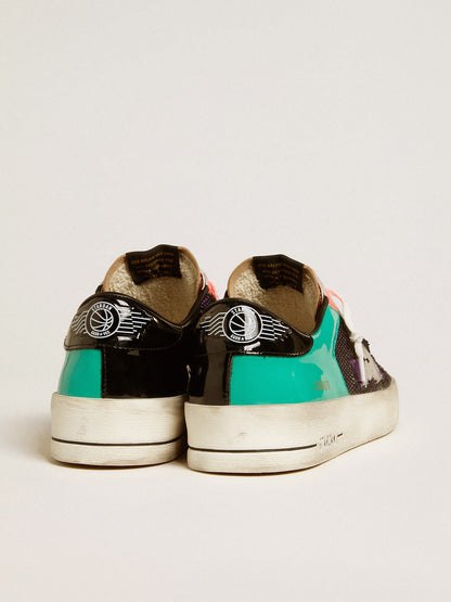 Men's Stardan LAB in patent leather and mesh with rubber star | Golden Goose