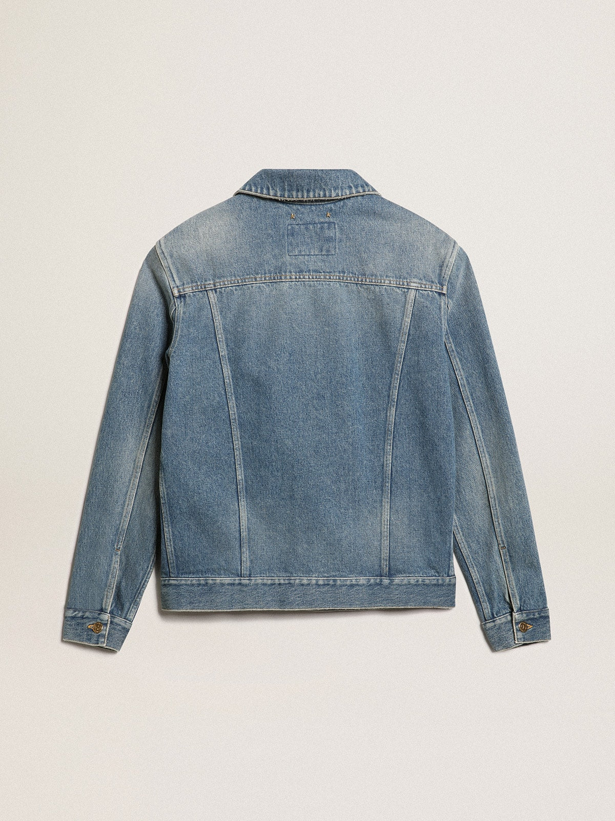 Men's denim jacket with medium wash | Golden Goose