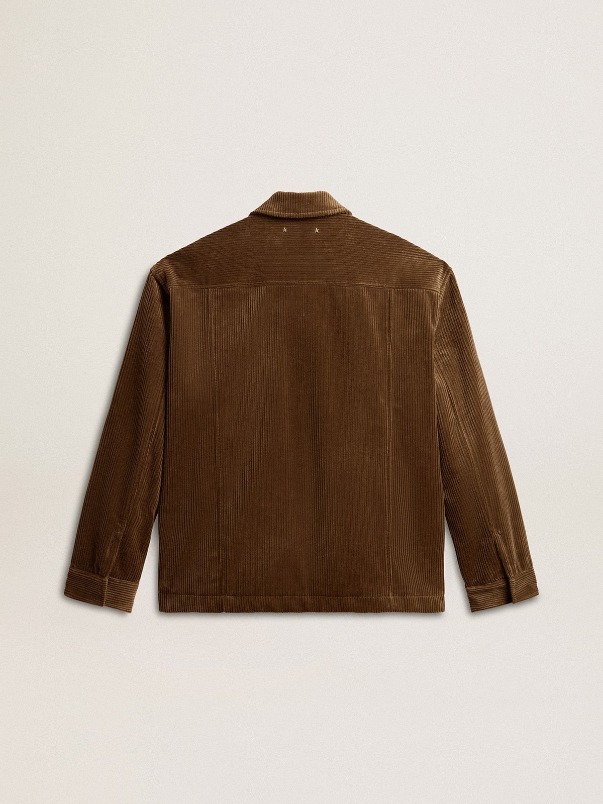Men's olive-green corduroy jacket | Golden Goose