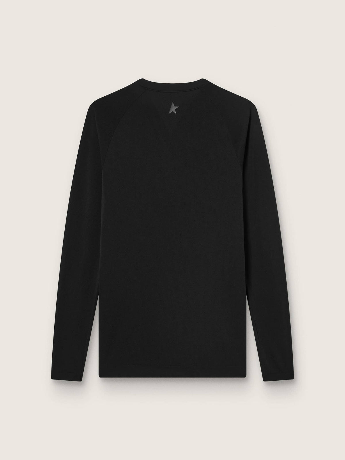 Men's black long-sleeve sports top | Golden Goose