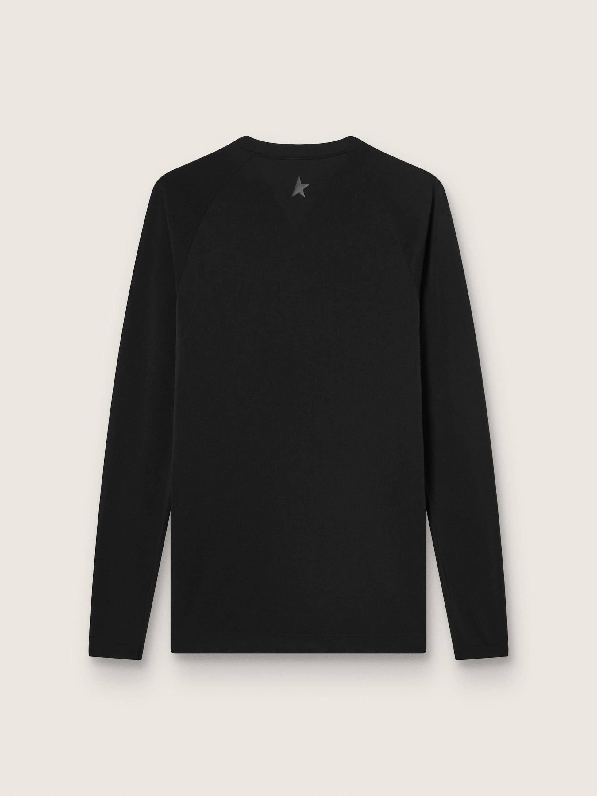 Men's black long-sleeve sports top | Golden Goose