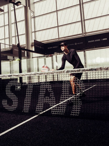 Men's black long-sleeve sports top | Golden Goose
