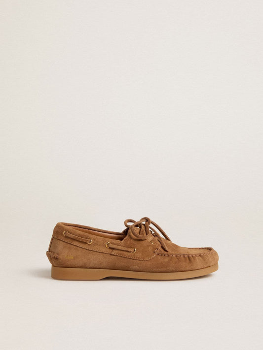 Young Cruise loafer in light brown suede | Golden Goose